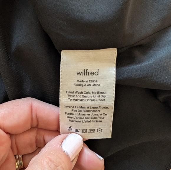 Wilfred Black Sonora dress Size L Aritzia - Picture 11 of 13